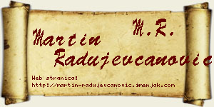 Martin Radujevčanović vizit kartica